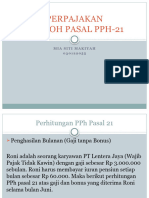 PERPAJAKAN - Conso PPH Pasal 21