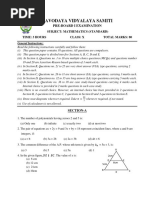 Maths (Standard) Class - X - SET-1 (English Version)