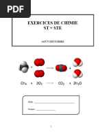 Exercices - Chimie STE 2018