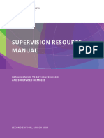 Supervision Resource Manual Second Edition March 2009