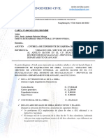 Informe de Presentacion de Liquidacion de Obra