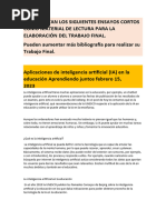 EDUCACIÓN - Aplicaciones de Inteligencia Artificial