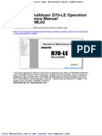 Komatsu Bulldozer d70 Le Operation Maintenance Manual Seam0141ml02