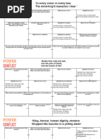 'Power and Conflict' Quotation Drills Amended