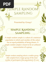 Simple Random Sampling - Group 1