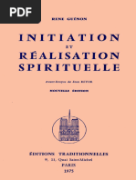 Initiation Et Réalisation Spirituelle (Guénon René) (Z-Library)