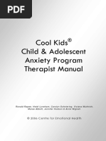 Cool Kids Therapist Manual