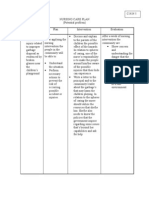 Nursing Care Plan