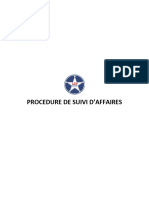 Procedure Organisation Generale de Suivi D'affaires