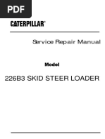 Caterpillar Cat 226B3 SKID STEER LOADER (Prefix AS2) Service Repair Manual (AS200001 and Up)