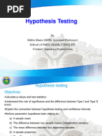 Hypothesis Testing