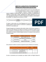 Acta de Otorgamiento de La Buena Pro Del Procedimiento de Selección Comparacion de Precios