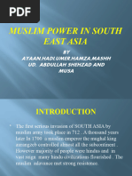 Muslim Power in South East Asia. by Group Two