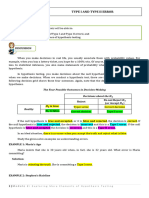 COR 006 Type I and Type II