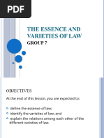 The Essence and Varieties of Law Ethics Report Group 7