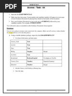 Access Task 04 Instructions