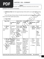 Chapter 8 - Soil - Short Summ