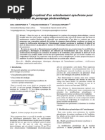 Dimensionnement Optimal Dun Entrainement Synchrone Pour Une Application de Pompage Photovoltaique