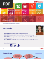 Week 5 Lecture - National and International Sustainability Trade Offs