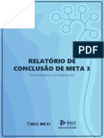 Relatório de Conclusão de Meta 3: Transferência E Disseminação