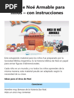 Arca de Noé Armable para Niños - Con Instrucciones