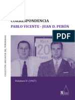 Correspondencia Pablo Vicente - Juan D. Perón Vol. II (1967)