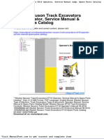 Wacker Neuson Track Excavators Et18 Operator Service Manual Spare Parts Catalog