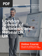 Doctorate Level8 Diploma in Strategic Management and Leadership (With Level7) - Delivered Online by LSBR, UK