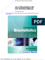 Fundamentals of Biostatistics 8th Edition Rosner Solutions Manual