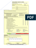 Radiography Work Permit (OGF-HSE-23)