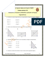 Instituto Nuestra Señora Del Huerto N°8070 Trabajo Práctico N°3 Resolución de Situaciones Problemáticas Aplicando Las Razones Trigonométricas