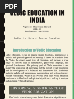 Vedic Education in India