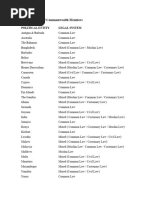 Legal Systems-Commonwealth Countries