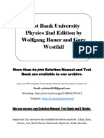 Sample For Test Bank University Physics 2nd Edition by Wolfgang Bauer and Gary Westfall