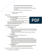 Allocation of Cash Dividends Between Preference Share and Ordinary Share