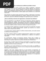 Negociación y Resolución de Conflictos