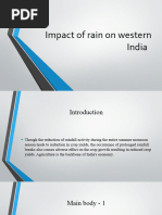 Impact of Rain On Western India