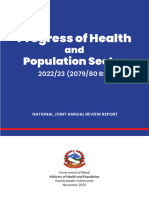 Progress of Health and Population Sector 2023