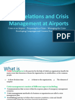 Public Relations and Crisis Management at Airport