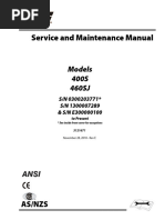 Service and Maintenance Manual: Models 400S 460SJ