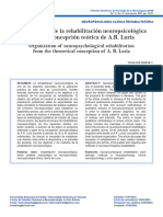 Solovieva, Wiener y Quintanar, (2021) - Organización de La Rehabilitación Neuropsicológica Desde La Concepción Teórica de A.R. Luria