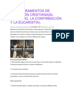 Los Sacramentos de Iniciación Cristiana