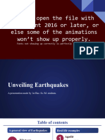 EarthQuake Presentation