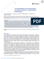 Teacher Professional Development and Educational Innovation Through Action Research in Conservatoire Education in The Netherlands