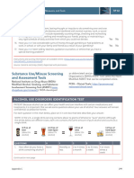 Substance Use/Misuse Screening and Assessment Tools