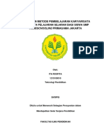 Ita Rosfita - 1215100010-Tp - Penerapan Metode Pembelajaran Karyawisata Pada Mata Pelajaran Sejarah Bagi Siswa SMP Homeschooling Primagama Jakarta