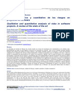 Análisis Cualitativo y Cuantitativo de Los Riesgos en Proyectos de Software