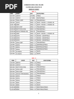 Order of Events 3 Days - Girls