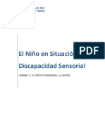 UNIDAD 2 - El Niño en Situación de Discapacidad Sensorial