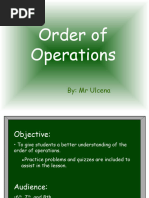 Order of Operations